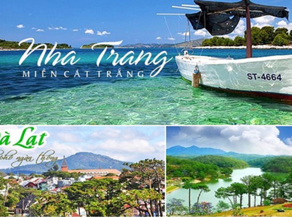 Tour Nha Trang- Đảo Bình Ba- Đà Lạt 5n4d, Đường bay