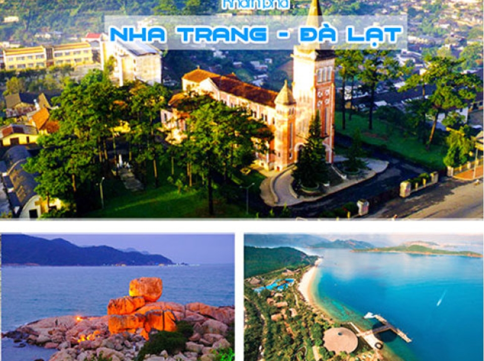 Tour Nha Trang Đà Lạt 5n4d, đường bay từ Hà Nội