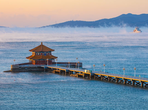 TRUNG QUỐC:THANH ĐẢO-BỒNG LAI-YÊN ĐÀI-5N5Đ