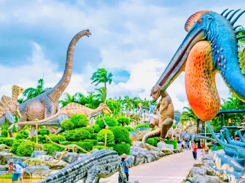 Mùng 1 Tết-Bangkok-Pattaya-Công Viên Khủng Long Nongnooch-Buffet 86 Tầng BaiYoke Sky-5N4D